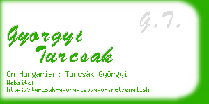 gyorgyi turcsak business card